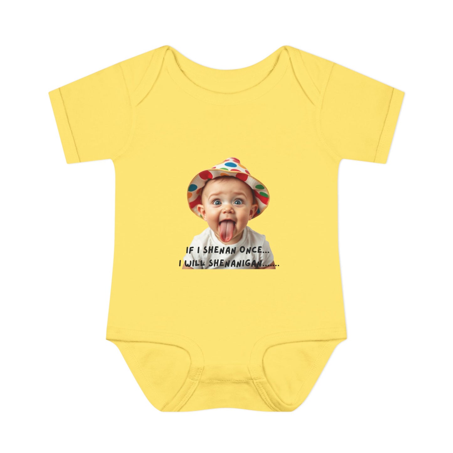Humorous Infant Bodysuit - "If I Shenan Once, I Will Shenanigan!" Baby Outfit, Newborn Gift, Funny Baby Clothes, Cute Shower [...]