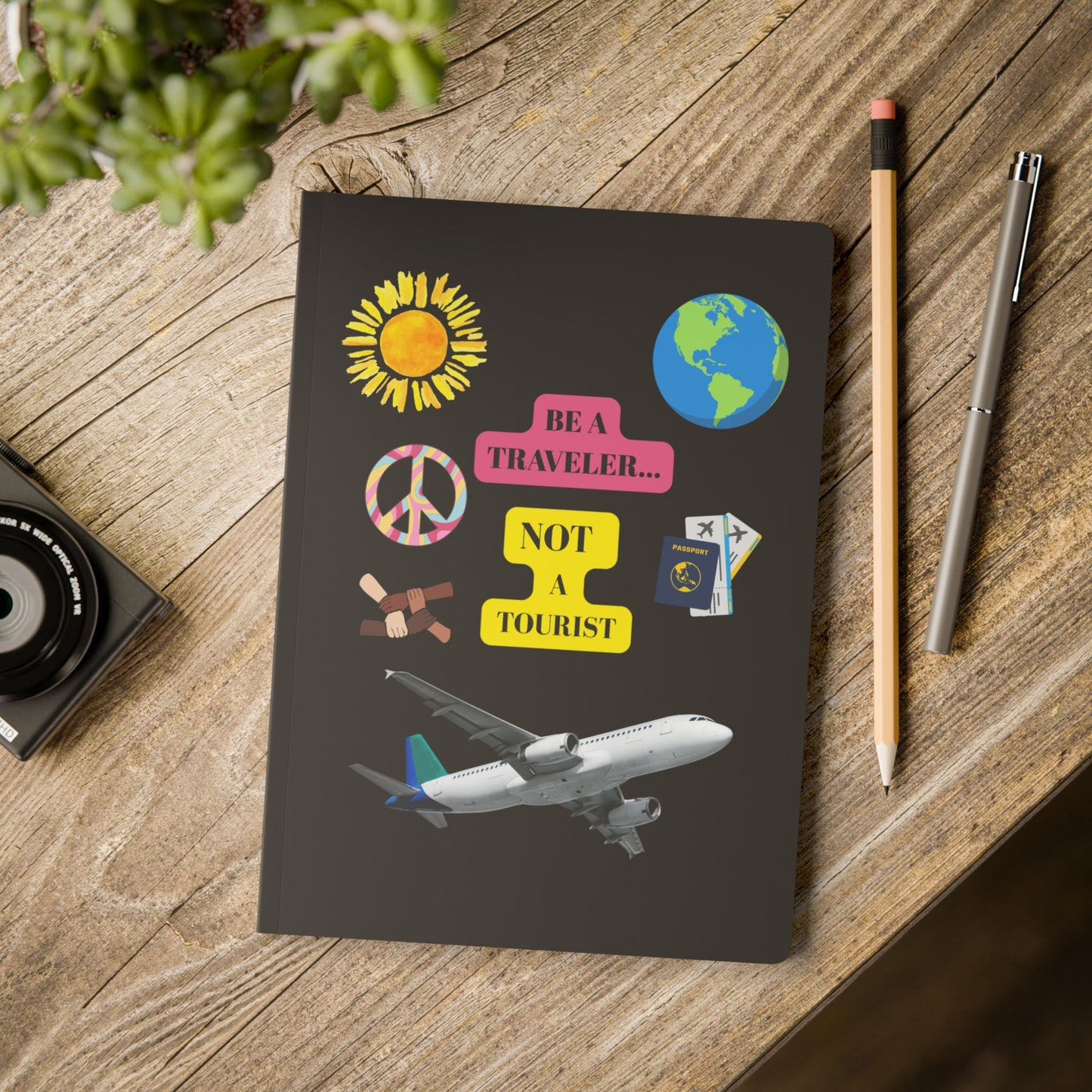 Traveler's Inspiration Softcover Journal - Travel Journal, Travel Planner, Gift for Adventurers, Creative Writing Notebook, Travel [...]