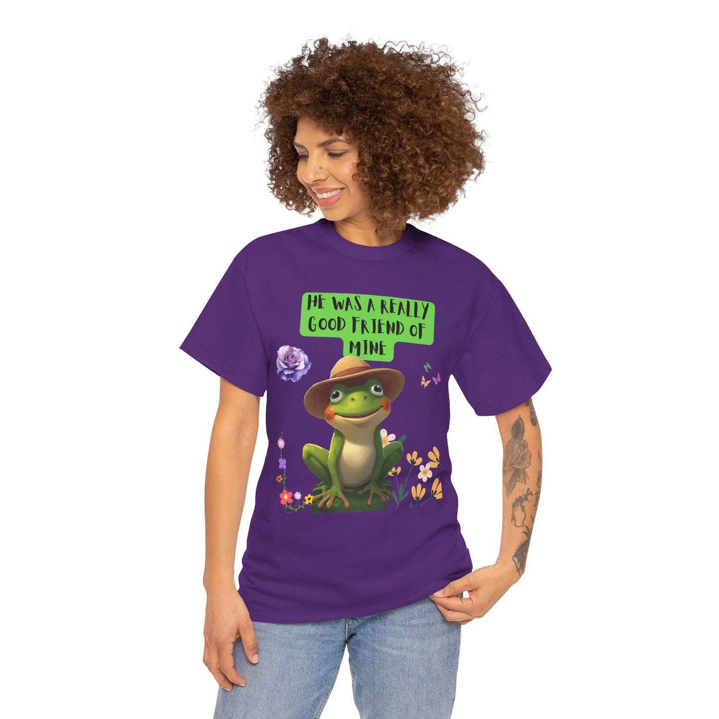 Jeremiah BullFrog Friendship Tee - He Was a Really Good Friend of Mine,  Unisex Casual Wear, Perfect Gift for Friends, Nature Lovers. Music Lovers