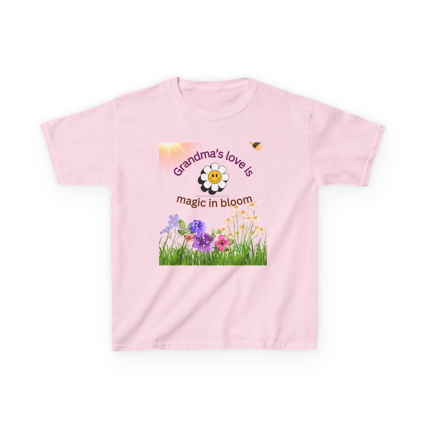 Grandma's Love Kids Tee - Floral Design, Gift for Grandkids, Spring Shirt, Cute Children's Apparel, Birthday Gift, Summer Fun