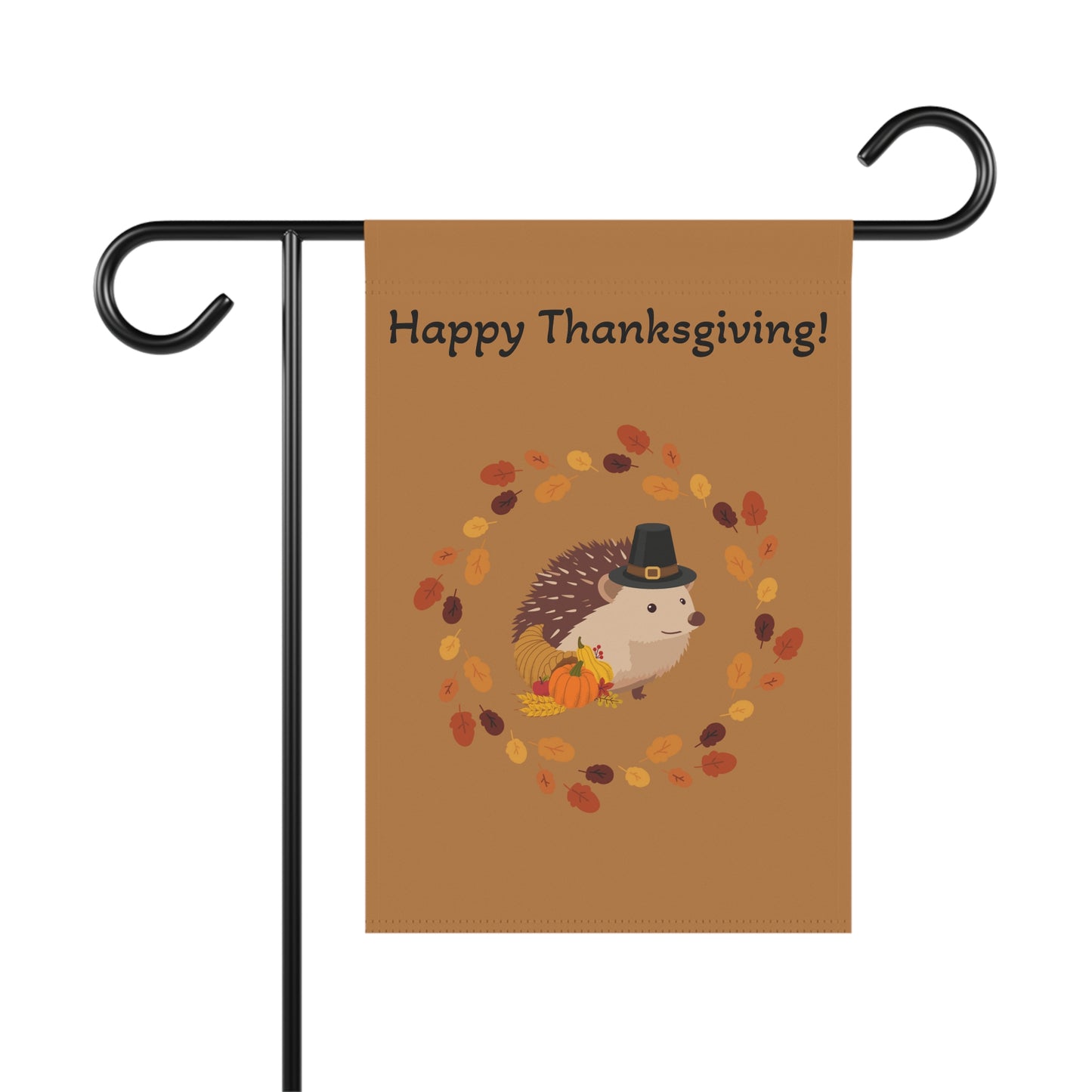 Thanksgiving Garden Banner, Fall Decor, Hedgehog Flag, Autumn Home Decoration, Outdoor Thanksgiving Sign