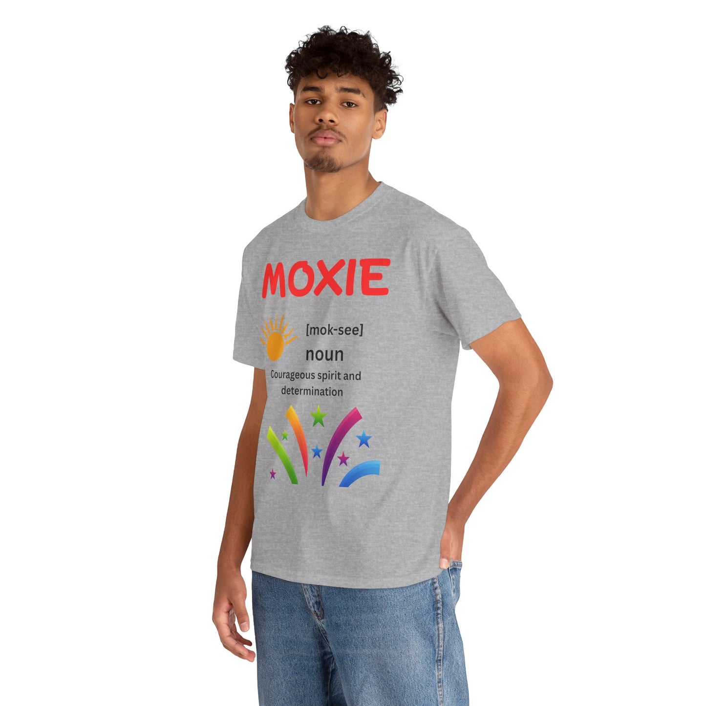 Moxie Definition Tee, Unisex Heavy Cotton T-Shirt, Inspirational Gift, Motivational Apparel, Casual Wear, Birthday & Encouragement Gift