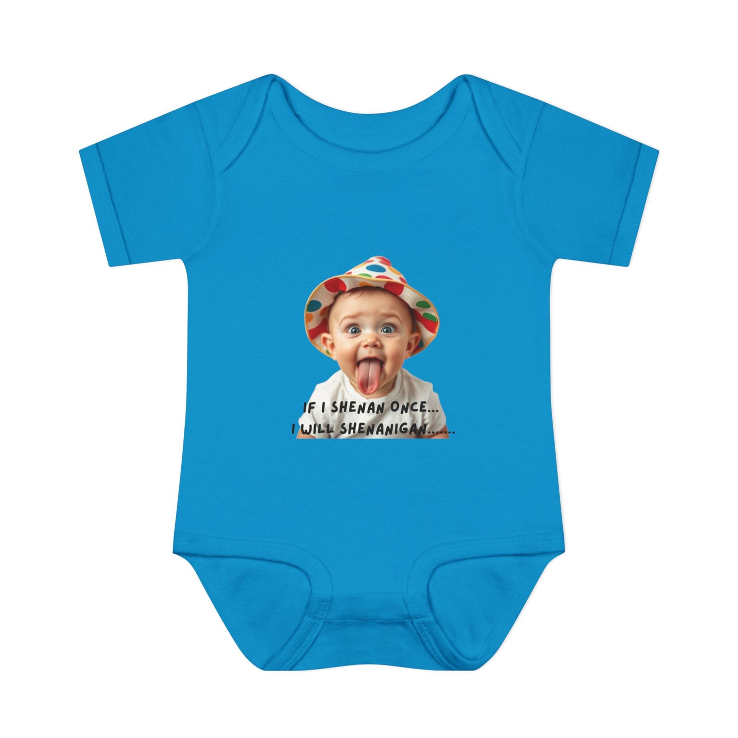 Humorous Infant Bodysuit - "If I Shenan Once, I Will Shenanigan!" Baby Outfit, Newborn Gift, Funny Baby Clothes, Cute Shower [...]