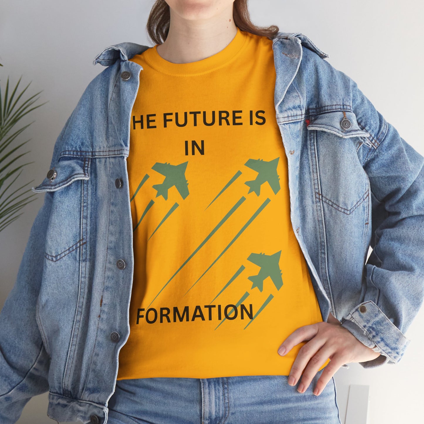 The Future is in Formation Unisex Heavy Cotton Tee