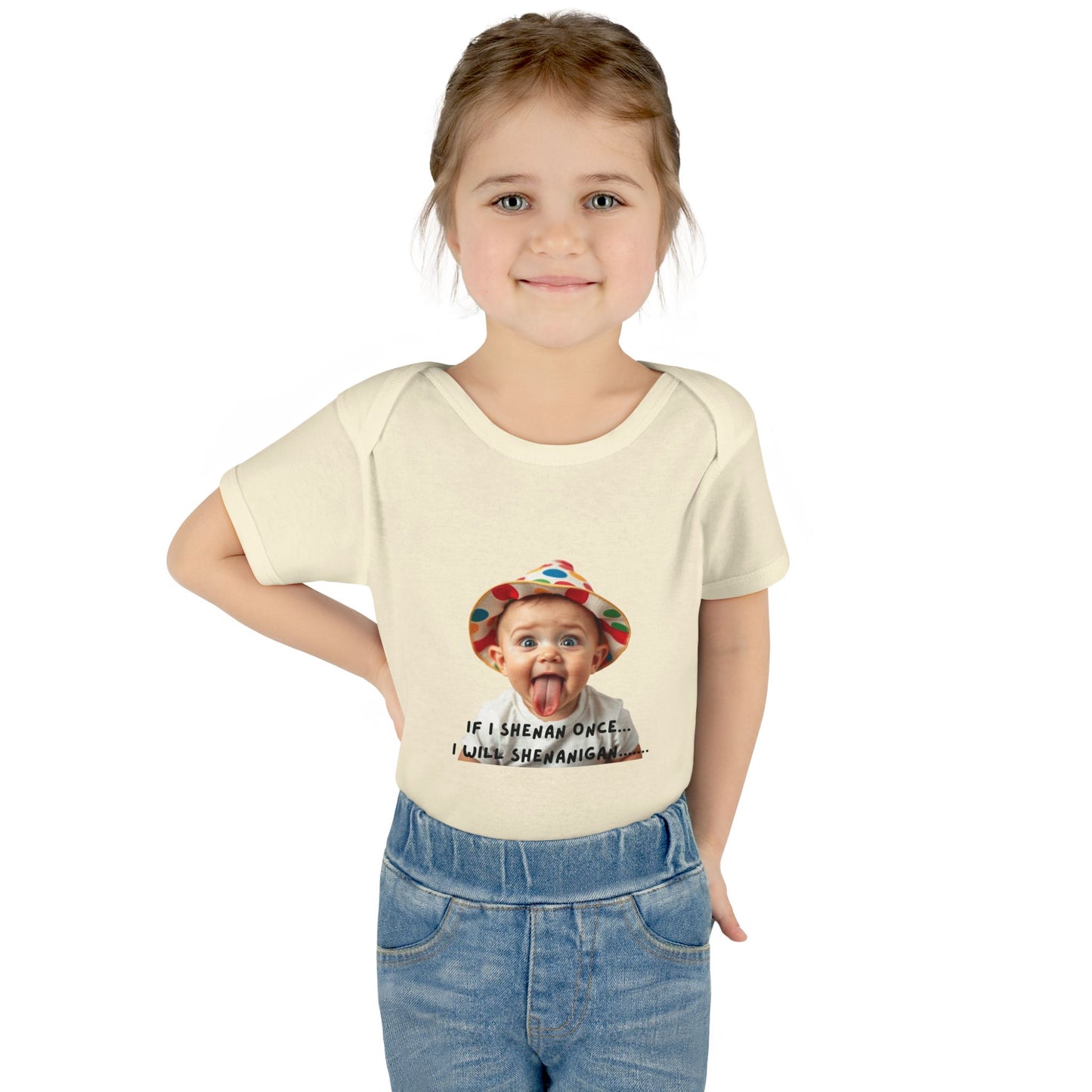 Humorous Infant Bodysuit - "If I Shenan Once, I Will Shenanigan!" Baby Outfit, Newborn Gift, Funny Baby Clothes, Cute Shower [...]