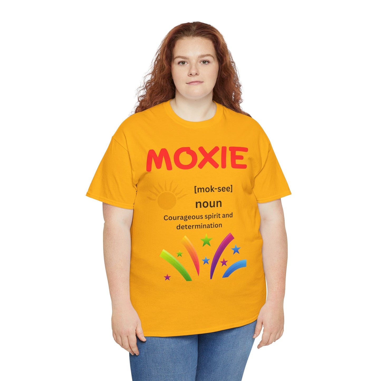 Moxie Definition Tee, Unisex Heavy Cotton T-Shirt, Inspirational Gift, Motivational Apparel, Casual Wear, Birthday & Encouragement Gift
