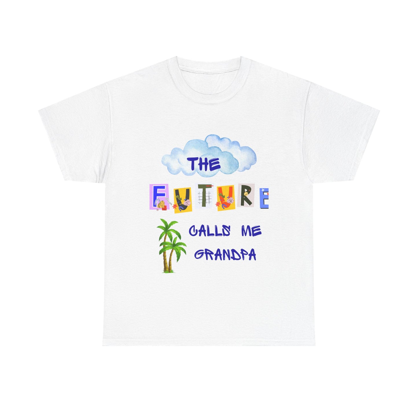 Grandpa Future Tee | Unisex Cotton Shirt for Grandparents | Gift for Father's Day, Family Reunion, Birthday, Cute Grandpa Shirt