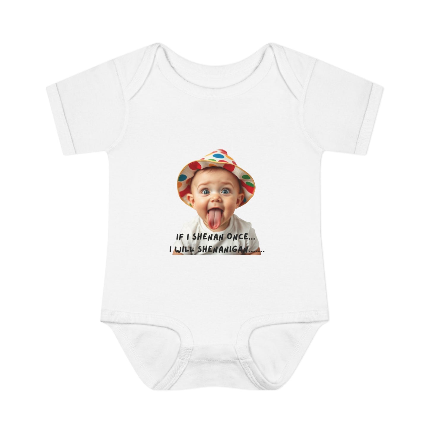 Humorous Infant Bodysuit - "If I Shenan Once, I Will Shenanigan!" Baby Outfit, Newborn Gift, Funny Baby Clothes, Cute Shower [...]