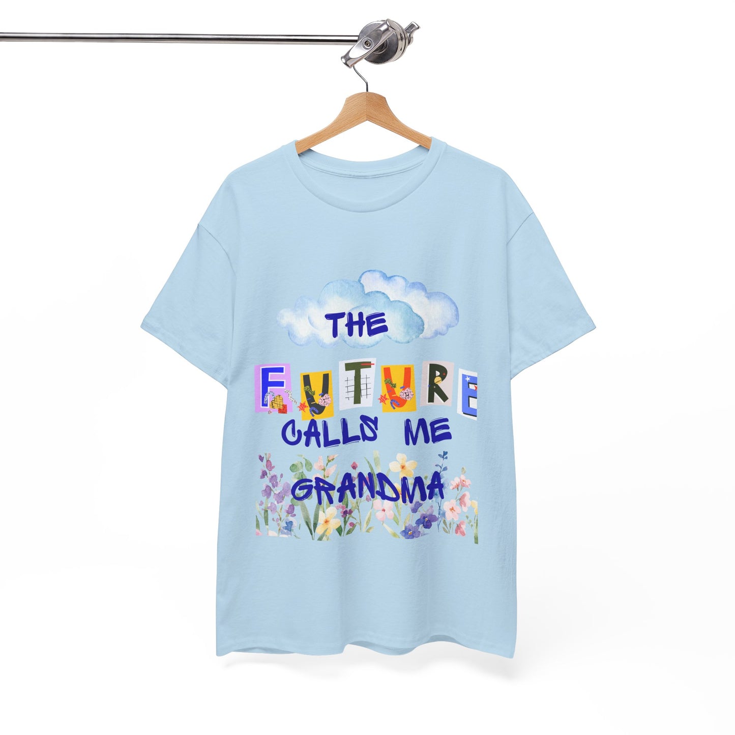The Future Calls Me Grandma Tee, Unisex Cotton T-Shirt for Grandparents, Birthday Gift, Baby Shower, Family Gatherings, Fun Statement Tee