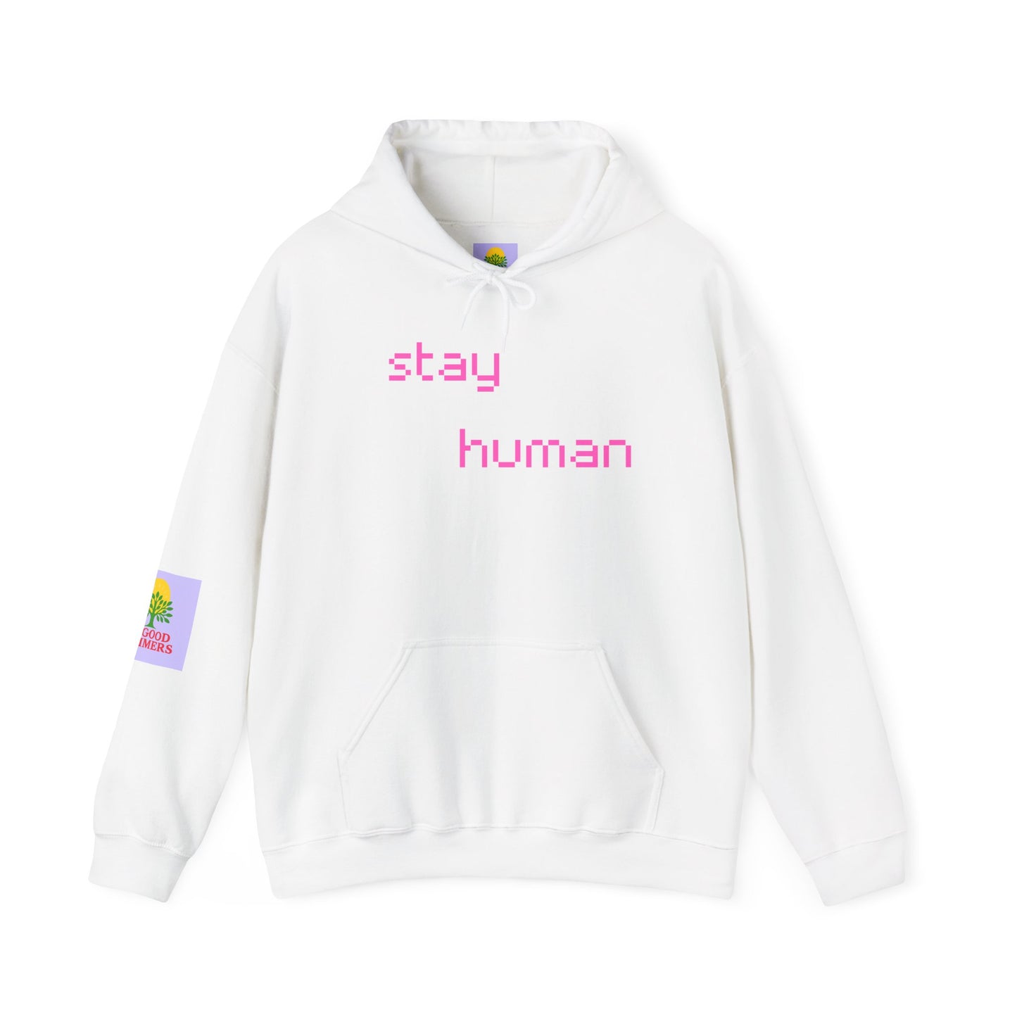 stay human stay kind Unisex Hoodie - Kindness & Positivity Sweatshirt, Gift for Friends, Motivational Apparel, Cozy Fashion, Everyday Wear