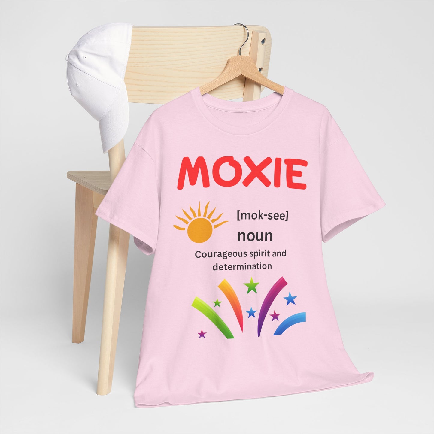 Moxie Definition Tee, Unisex Heavy Cotton T-Shirt, Inspirational Gift, Motivational Apparel, Casual Wear, Birthday & Encouragement Gift