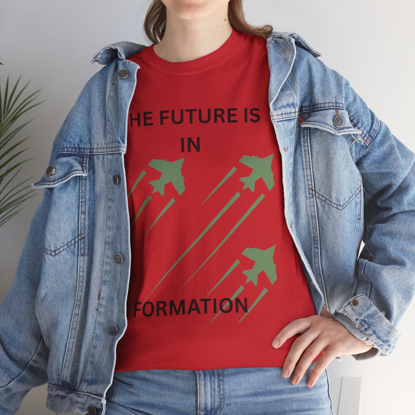 The Future is in Formation Unisex Heavy Cotton Tee