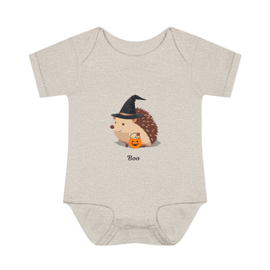 Cute Halloween Hedgehog Infant Bodysuit - Boo, Baby Onesie, Fall Fashion, Halloween Outfit, Baby Shower Gift, Costume