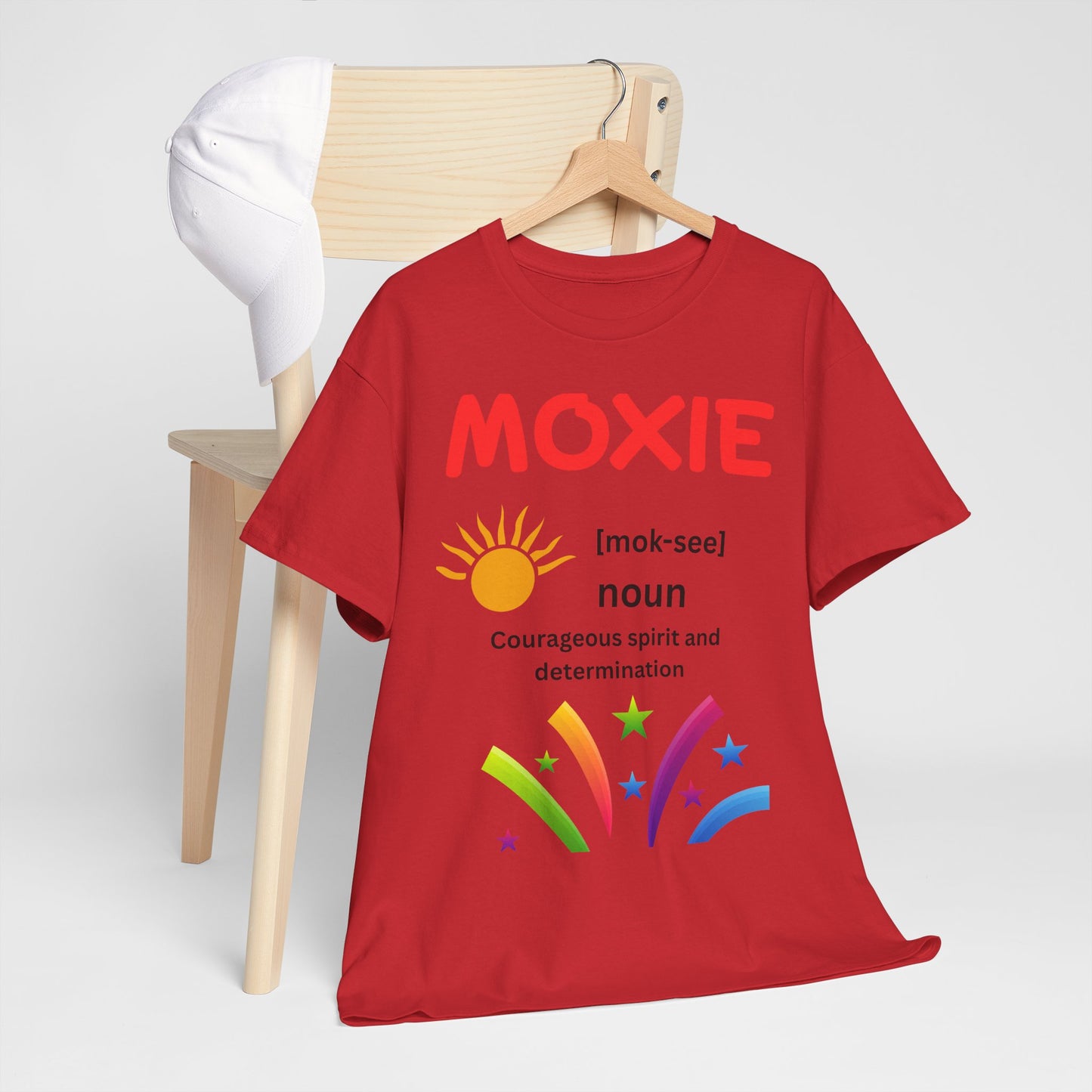 Moxie Definition Tee, Unisex Heavy Cotton T-Shirt, Inspirational Gift, Motivational Apparel, Casual Wear, Birthday & Encouragement Gift