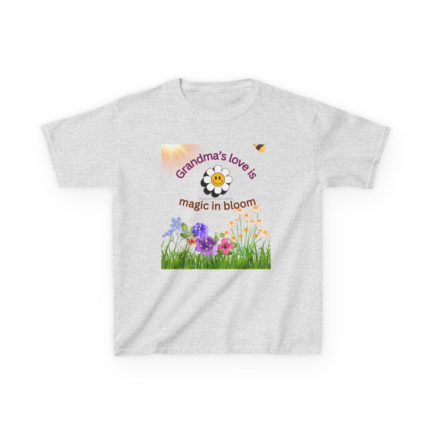 Grandma's Love Kids Tee - Floral Design, Gift for Grandkids, Spring Shirt, Cute Children's Apparel, Birthday Gift, Summer Fun