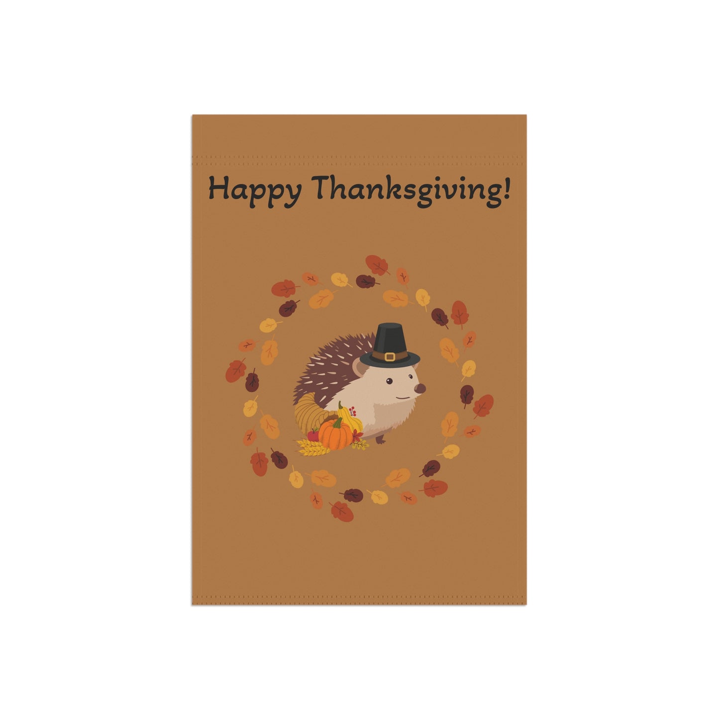 Thanksgiving Garden Banner, Fall Decor, Hedgehog Flag, Autumn Home Decoration, Outdoor Thanksgiving Sign