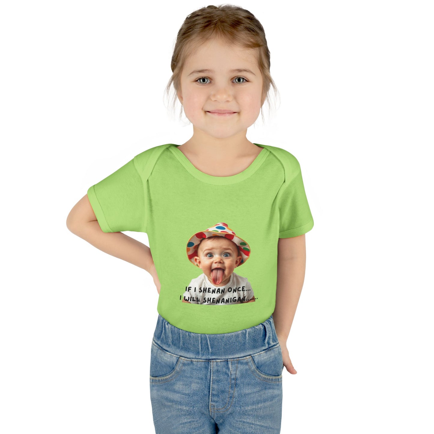 Humorous Infant Bodysuit - "If I Shenan Once, I Will Shenanigan!" Baby Outfit, Newborn Gift, Funny Baby Clothes, Cute Shower [...]