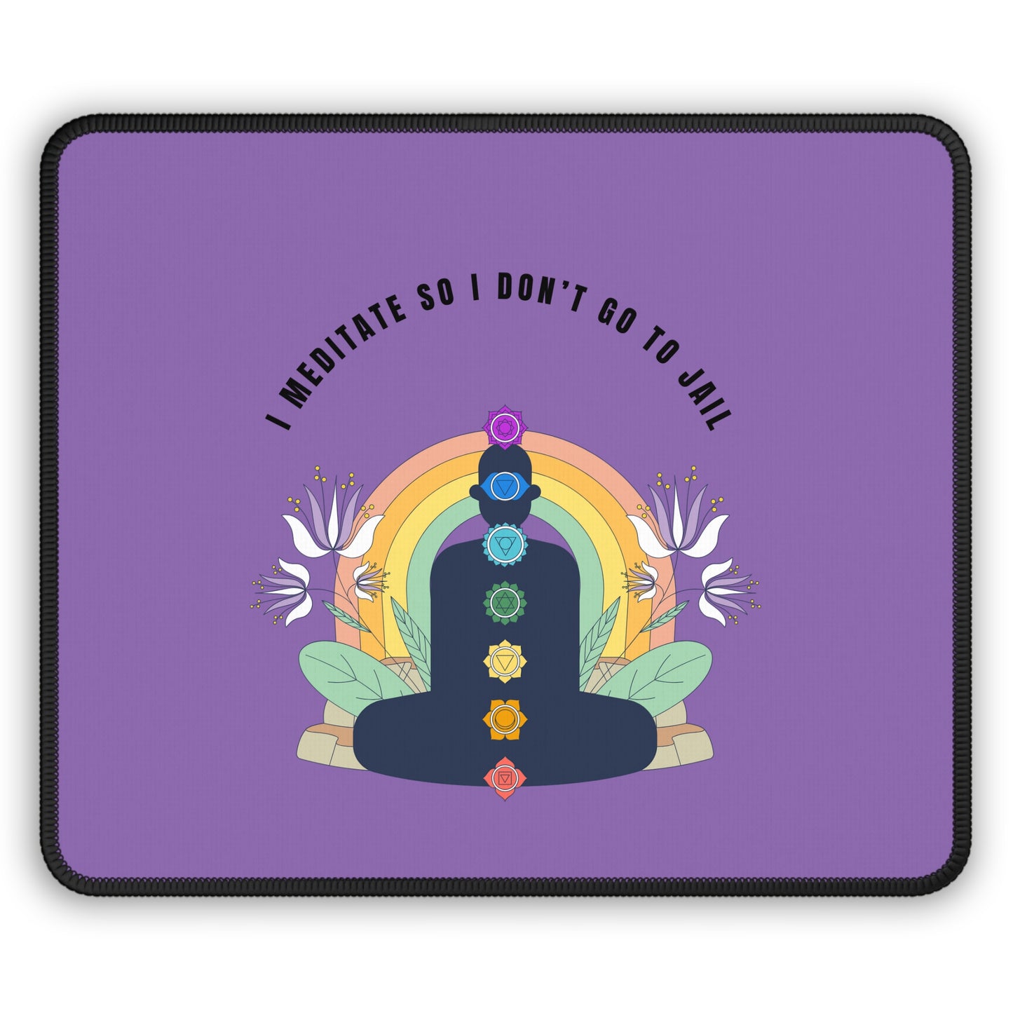 Mindfulness Gaming Mouse Pad, Funny Desk Accessory, Stress Relief Gift, Meditation Decor, Gamer Essential