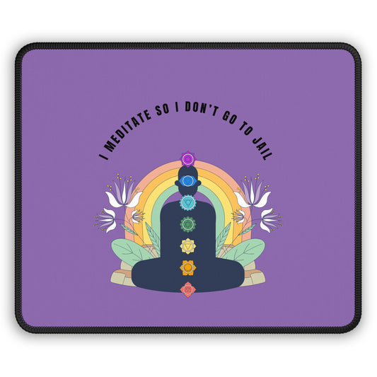 Mindfulness Gaming Mouse Pad, Funny Desk Accessory, Stress Relief Gift, Meditation Decor, Gamer Essential