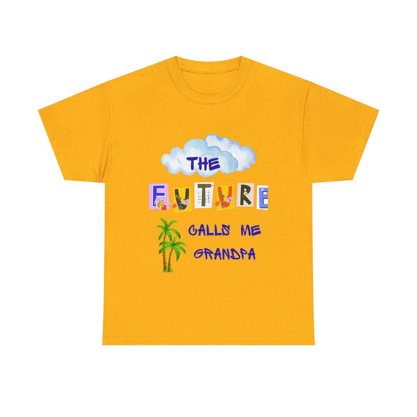 Grandpa Future Tee | Unisex Cotton Shirt for Grandparents | Gift for Father's Day, Family Reunion, Birthday, Cute Grandpa Shirt
