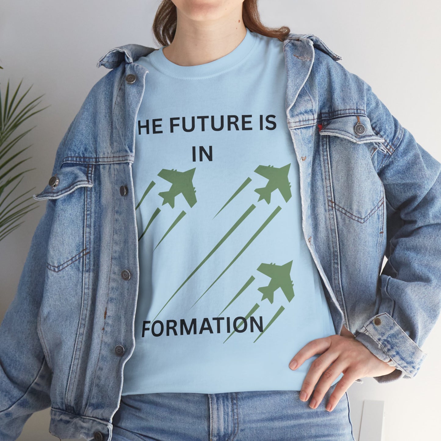 The Future is in Formation Unisex Heavy Cotton Tee