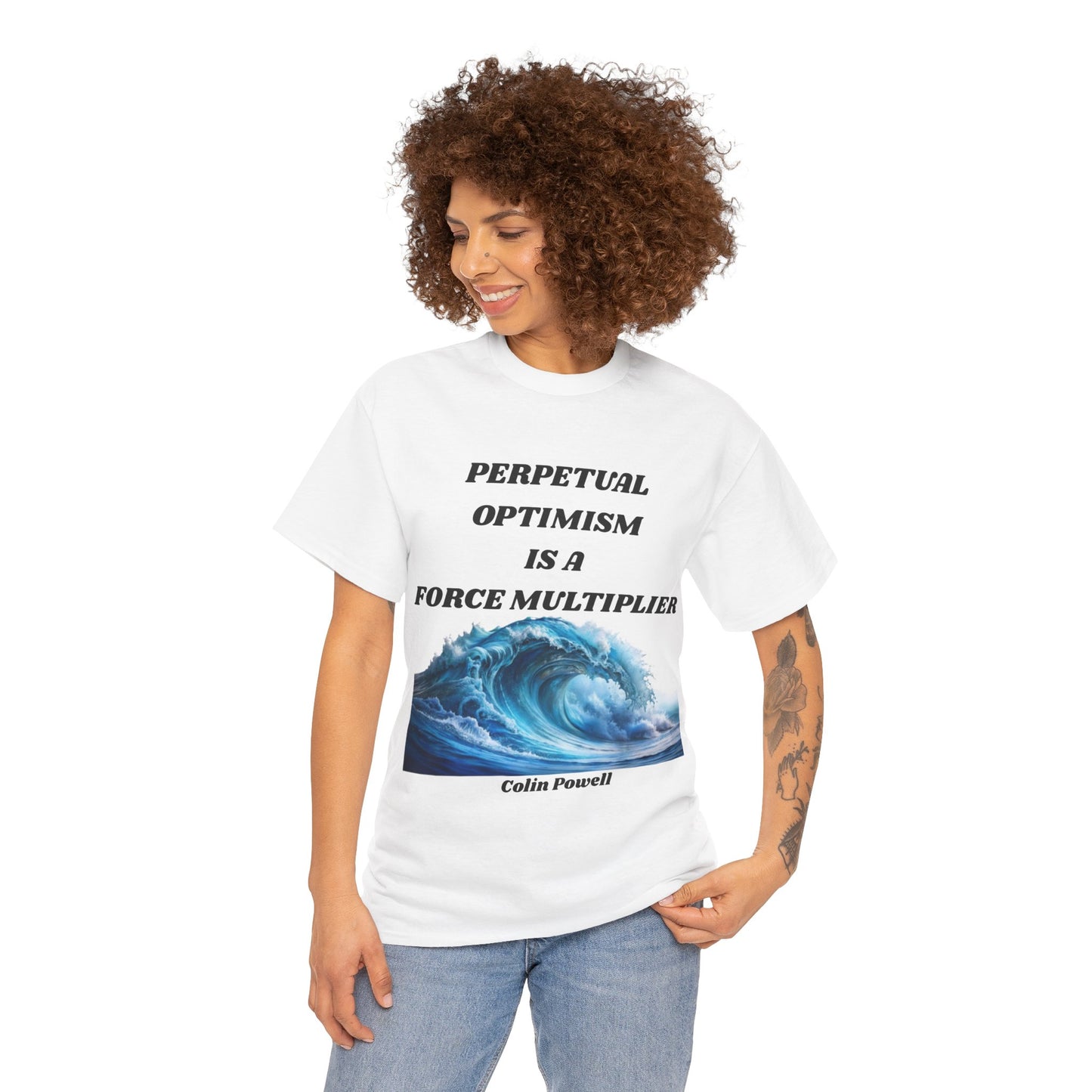 Perpetual Optimism Graphic Tee, Inspirational T-Shirt for Positive Mindset, Motivational Apparel, Gift for Friends, Life Affirmation Wear