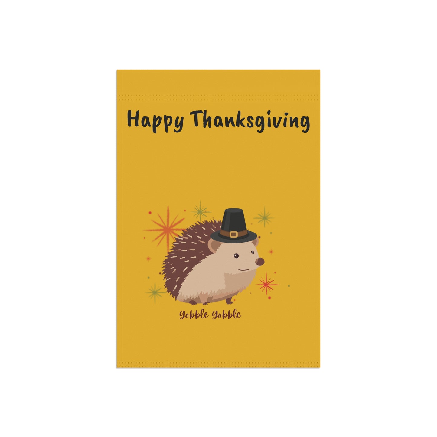 Adorable Fall Garden Banner with Hedgehog Design, Seasonal Decor for Home, Fall Decorations, Autumn Garden Flag, Outdoor Welcome Sign