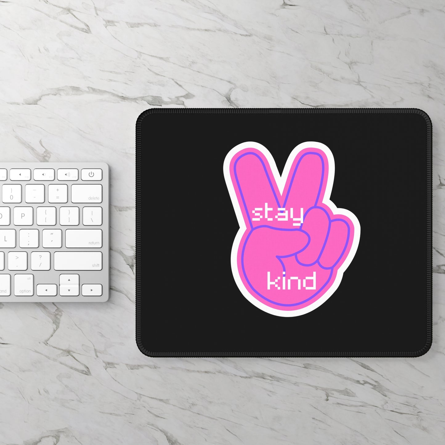 Stay Kind Gaming Mouse Pad | Inspirational Desk Decor | Perfect for Gamers | Unique Gift for Holidays & Occasions
