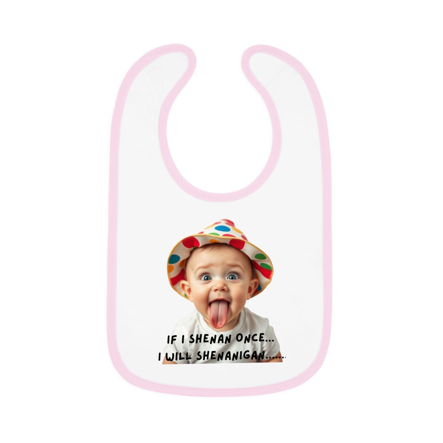 Whimsical Baby Bib with Playful Design, Ideal for New Parents, Baby Showers, and Laugh-Filled Mealtimes