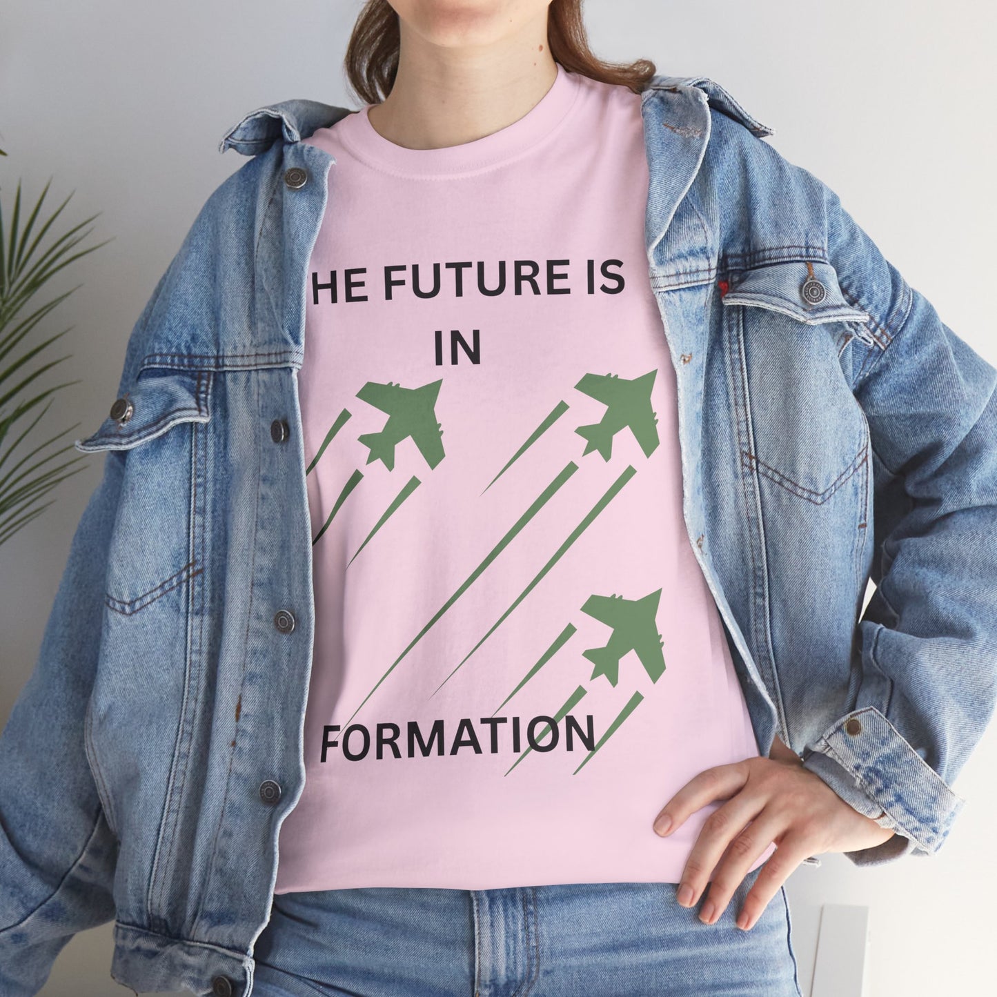 The Future is in Formation Unisex Heavy Cotton Tee