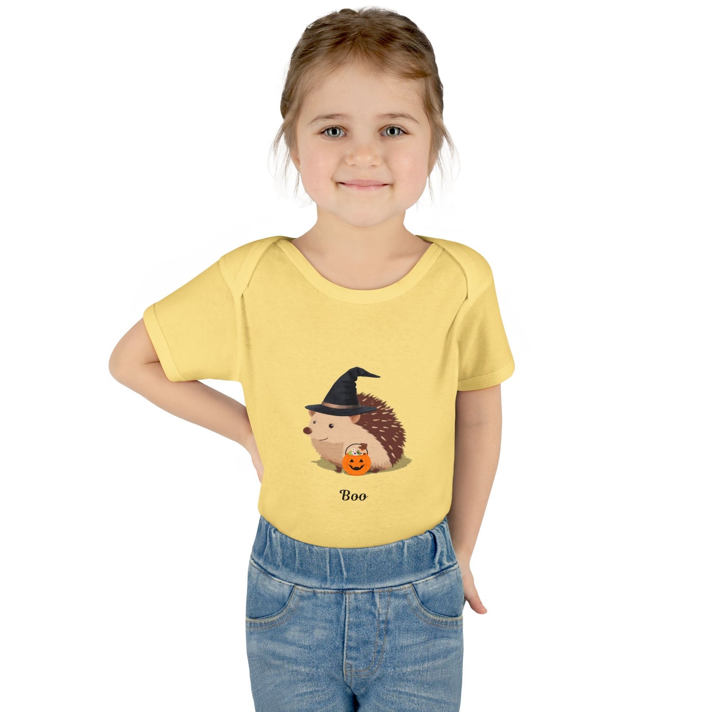 Cute Halloween Hedgehog Infant Bodysuit - Boo, Baby Onesie, Fall Fashion, Halloween Outfit, Baby Shower Gift, Costume