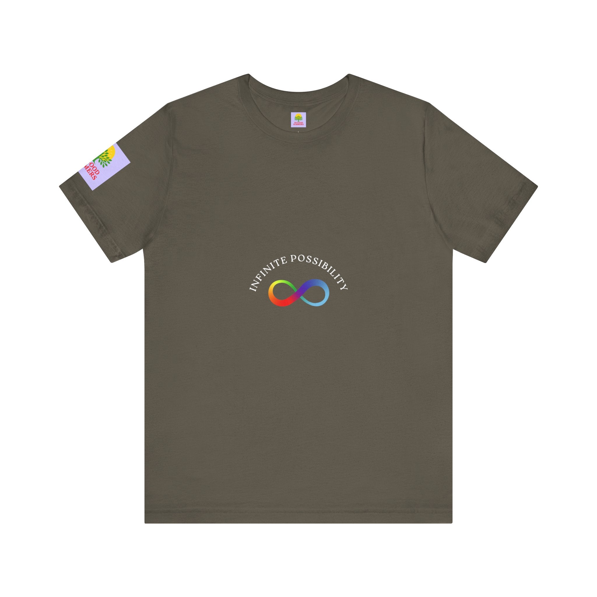 Colorful Infinity Symbol Unisex Tee, LGBTQ+ Pride T-shirt, Casual Everyday Wear, Gift for Friends, Creative Wardrobe Essential
