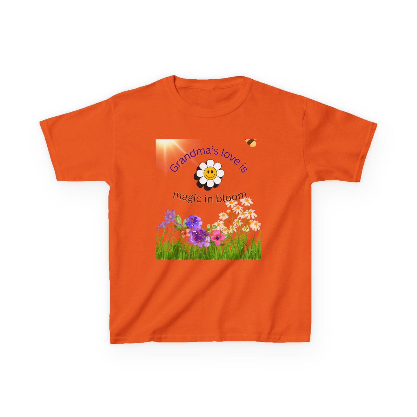Grandma's Love Kids Tee - Floral Design, Gift for Grandkids, Spring Shirt, Cute Children's Apparel, Birthday Gift, Summer Fun