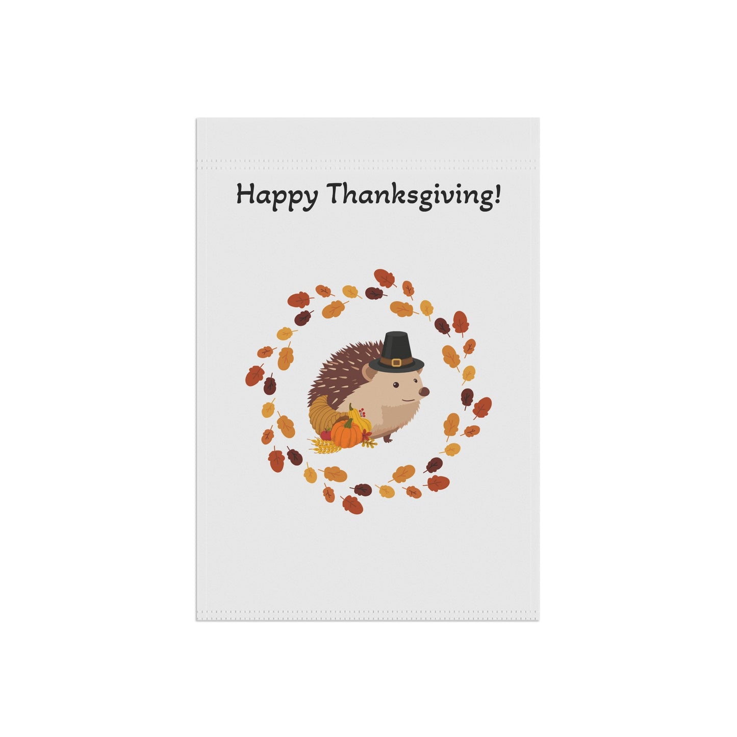 Thanksgiving Garden Banner, Fall Decor, Hedgehog Flag, Autumn Home Decoration, Outdoor Thanksgiving Sign
