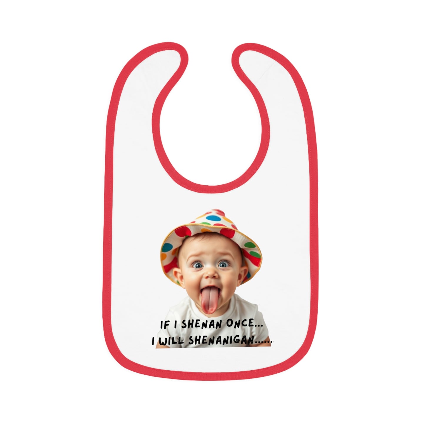 Whimsical Baby Bib with Playful Design, Ideal for New Parents, Baby Showers, and Laugh-Filled Mealtimes