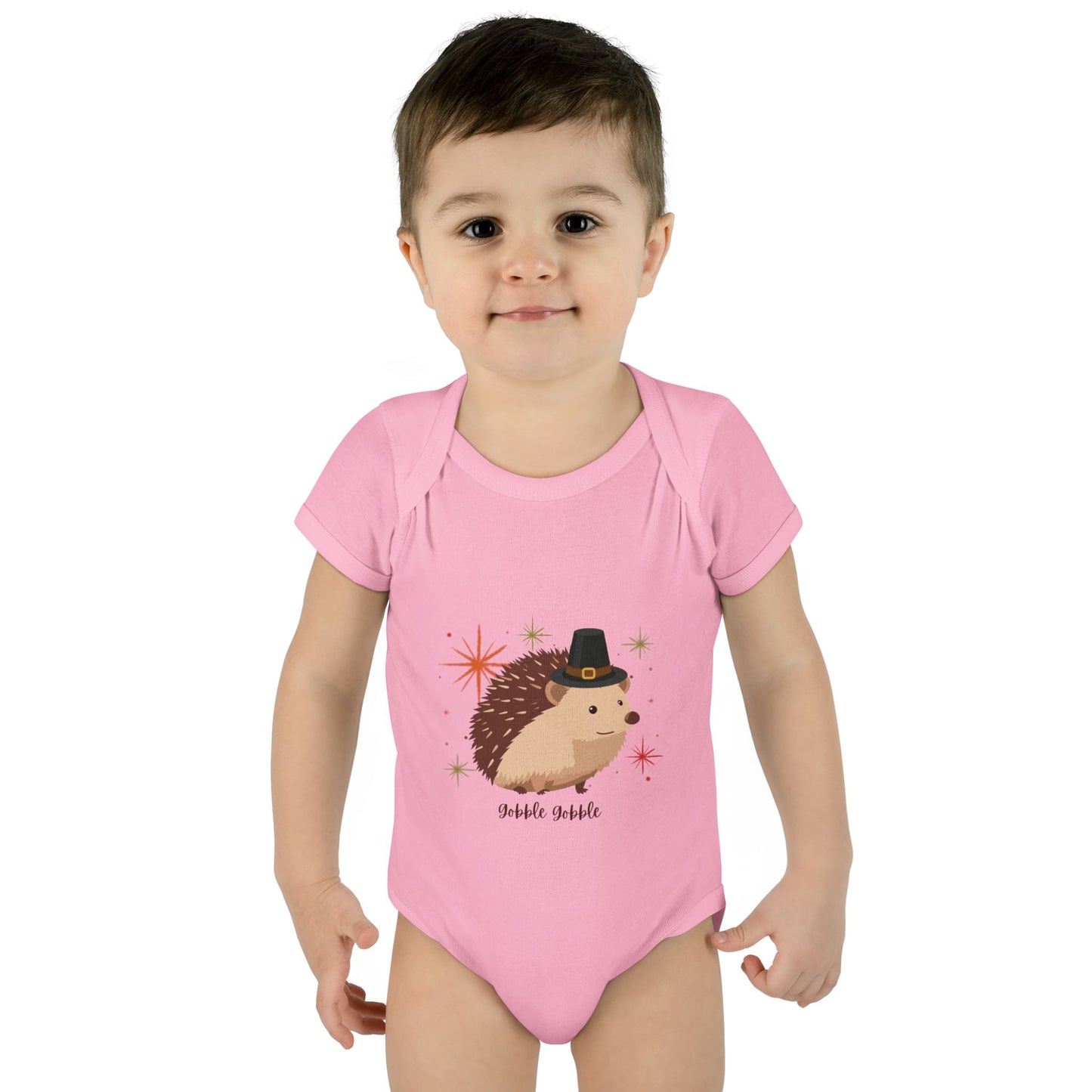 Cute Hedgehog Baby Bodysuit, Thanksgiving Infant Outfit, Baby Shower Gift, Holiday Apparel, Cute Animal Clothing, Newborn Essentials