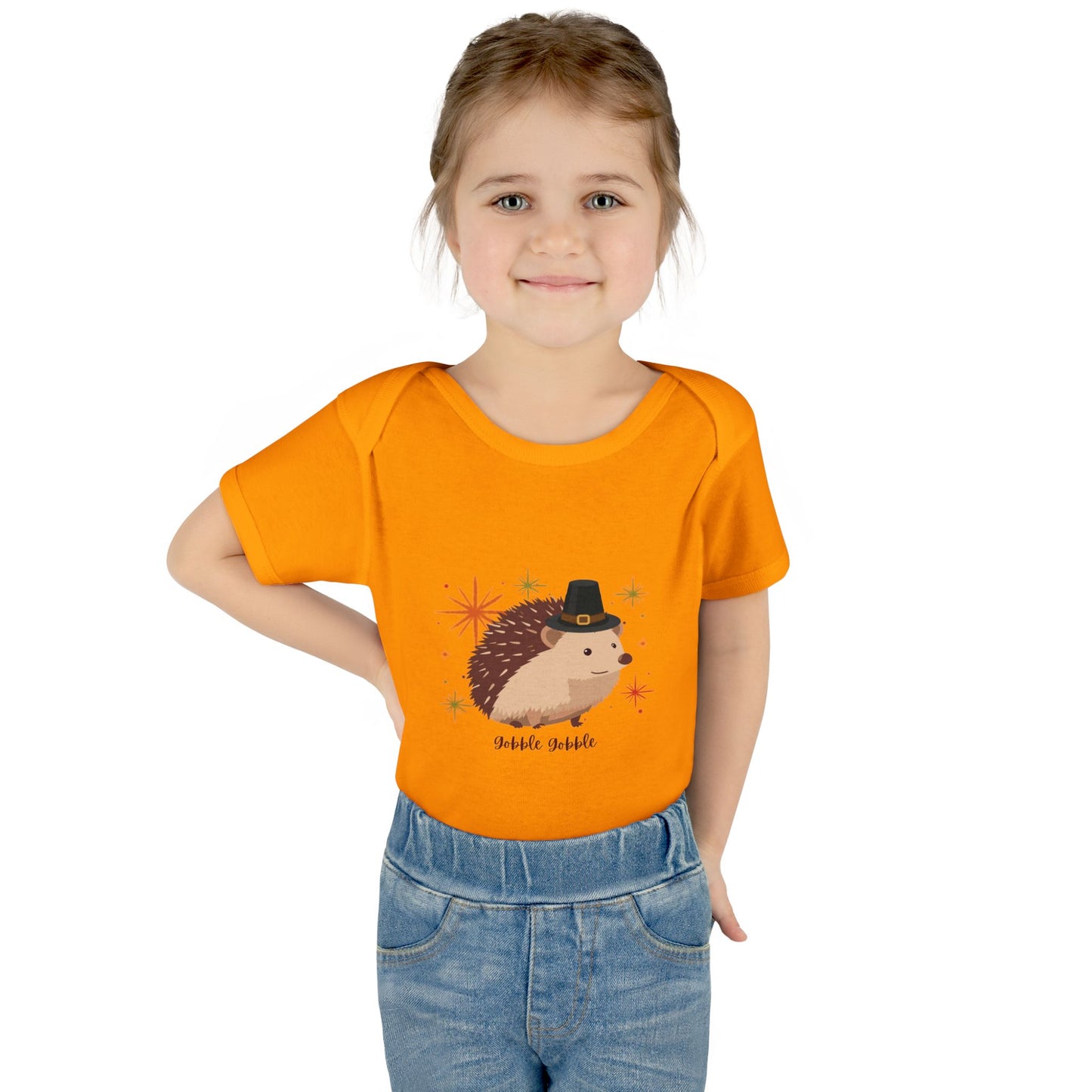 Cute Hedgehog Baby Bodysuit, Thanksgiving Infant Outfit, Baby Shower Gift, Holiday Apparel, Cute Animal Clothing, Newborn Essentials