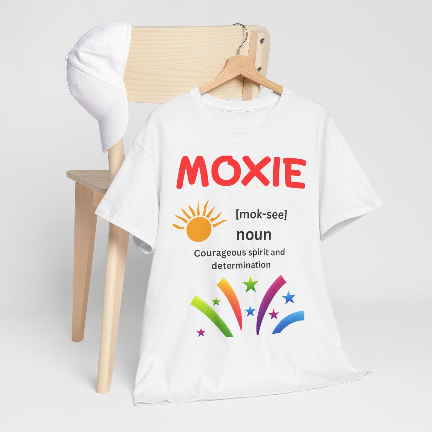 Moxie Definition Tee, Unisex Heavy Cotton T-Shirt, Inspirational Gift, Motivational Apparel, Casual Wear, Birthday & Encouragement Gift