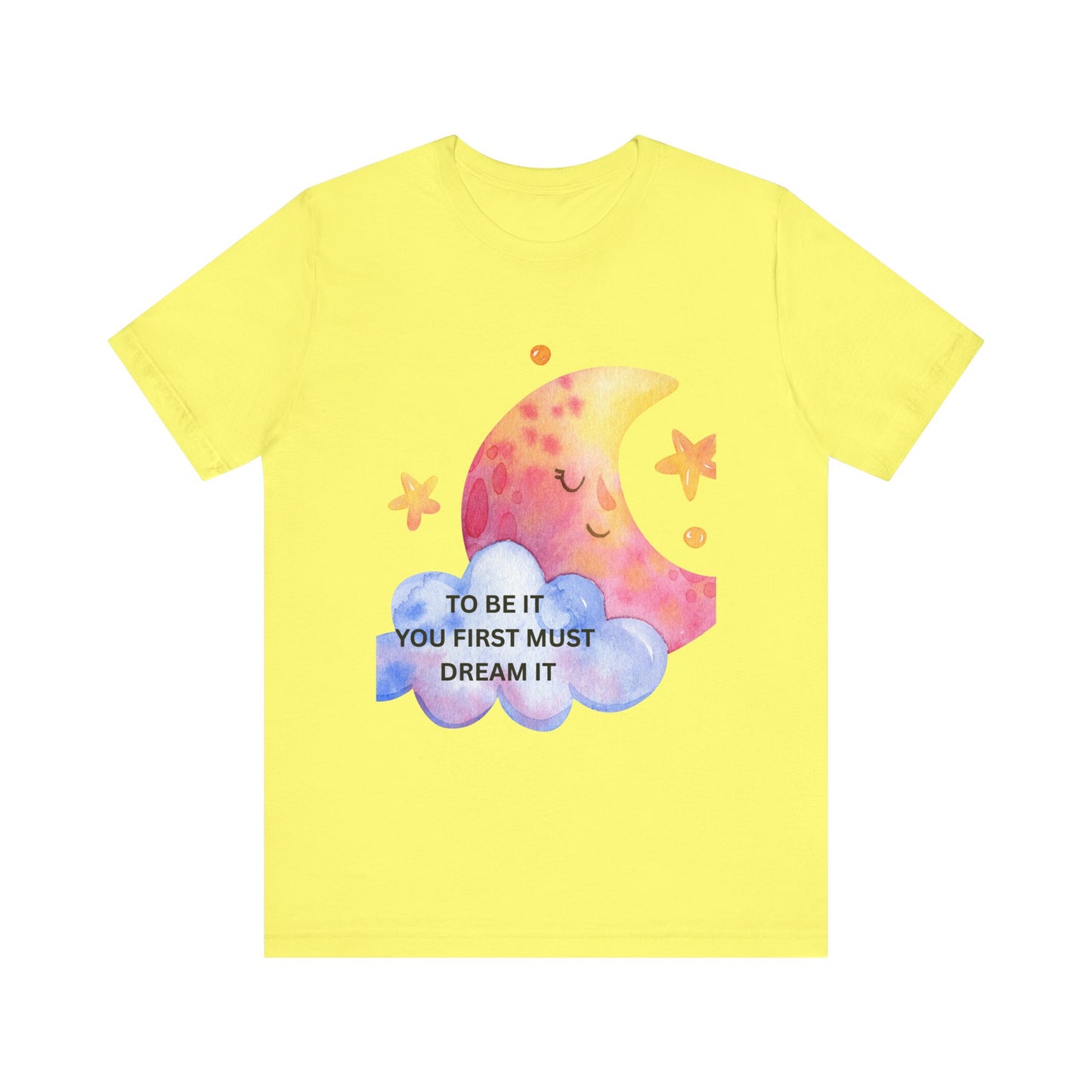 Dream It Moon Phase Tee, Inspirational Graphic Tee, Motivational T-Shirt, Cute Casual Wear, Gift for Dreamers, Unisex Dreamer Shirt