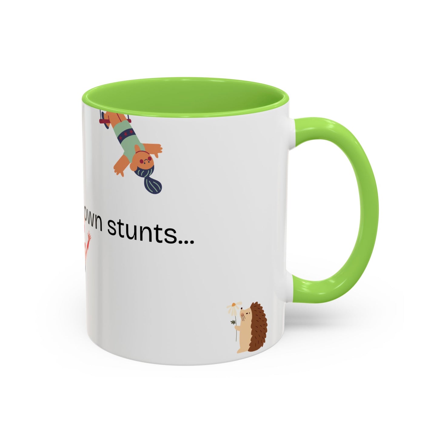 I do my Own Stunts Mug - circus Coffee Cup, Fun Gift for Friends, Unique Tea Mug, Quirky Kitchen Decor, Birthday Gift