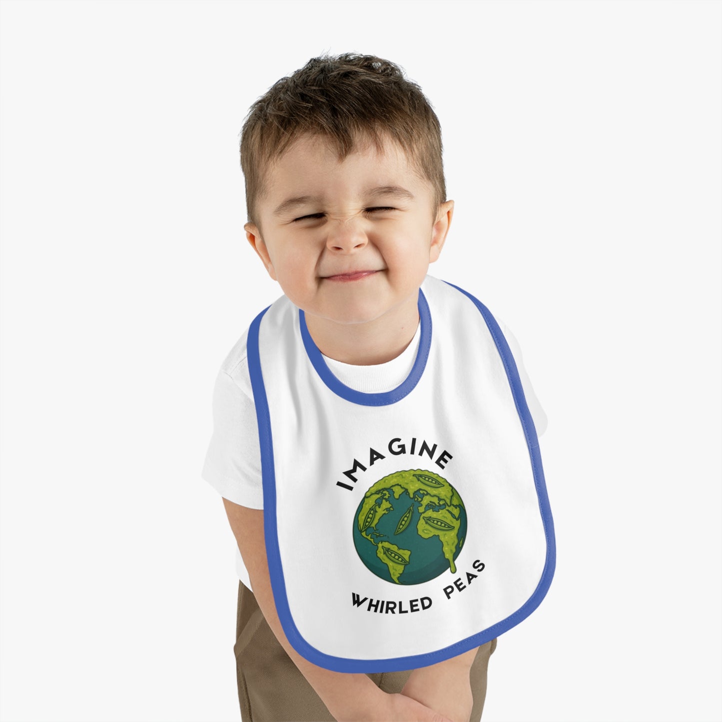 Cute Baby Bib with Earth Design - Perfect Gift for Babies, Baby Shower, Nursery, Eco-Friendly Gift, Parenting Must-Have