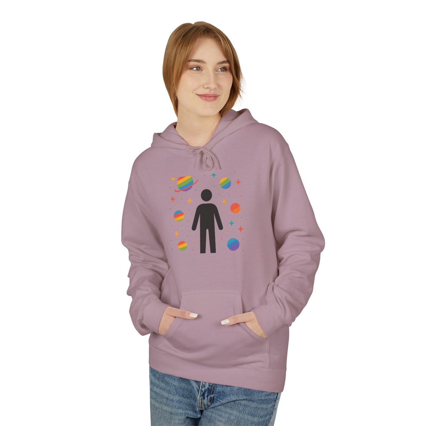 The Universe has my back Cosmic Vibe Hoodie - Unisex Midweight Softstyle Fleece, Perfect for Stargazers, Space Lovers, Unique Gift, Inspirational Apparel, [...]