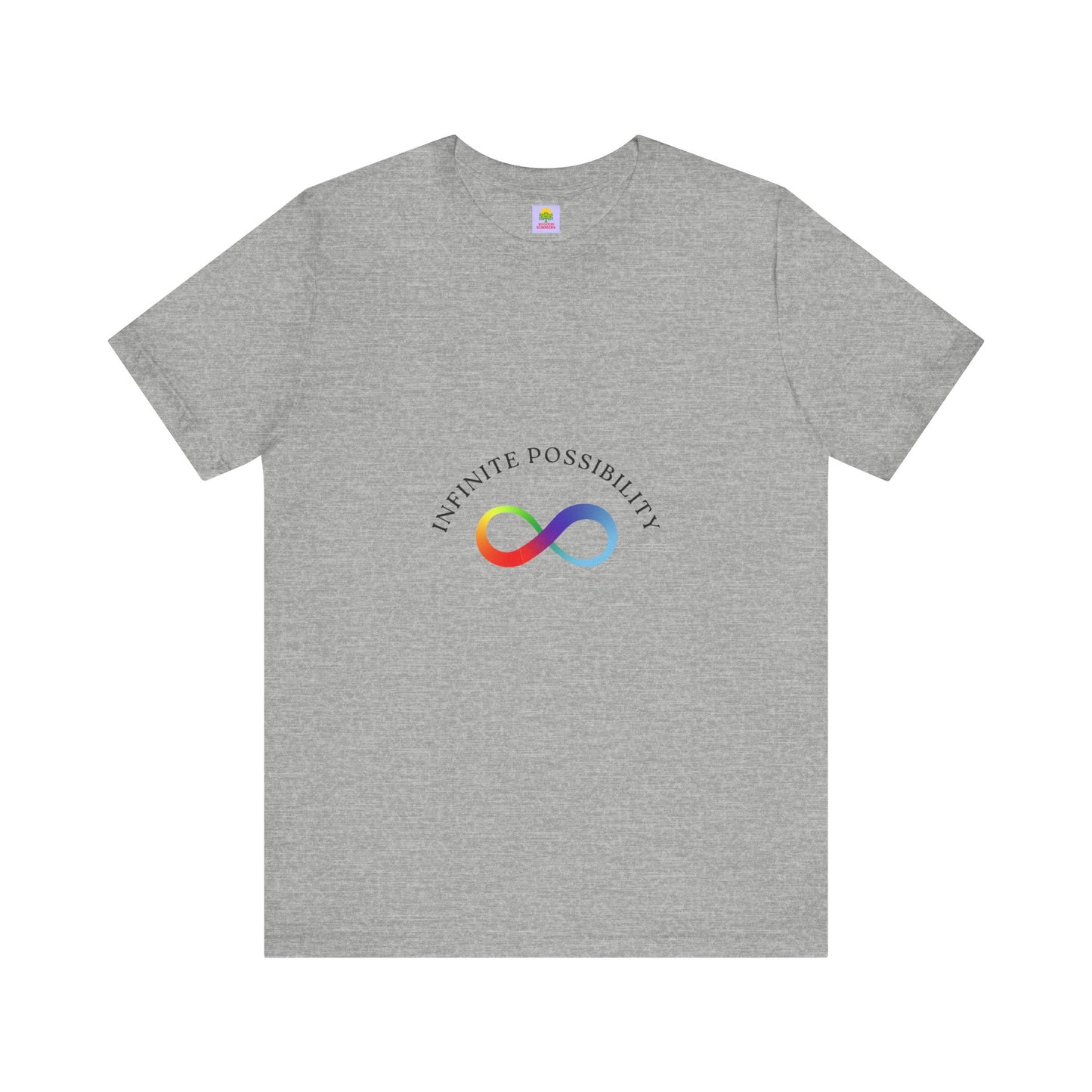 Colorful Infinite Possibility Tee, LGBTQ Pride Shirt, Inspirational Gift, Gender-Neutral Top, Positive Affirmation T-Shirt