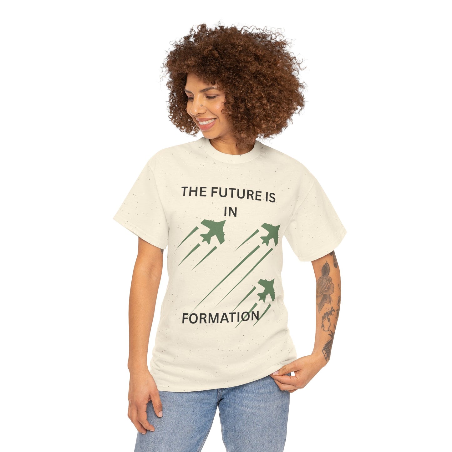 The Future is in Formation Unisex Heavy Cotton Tee