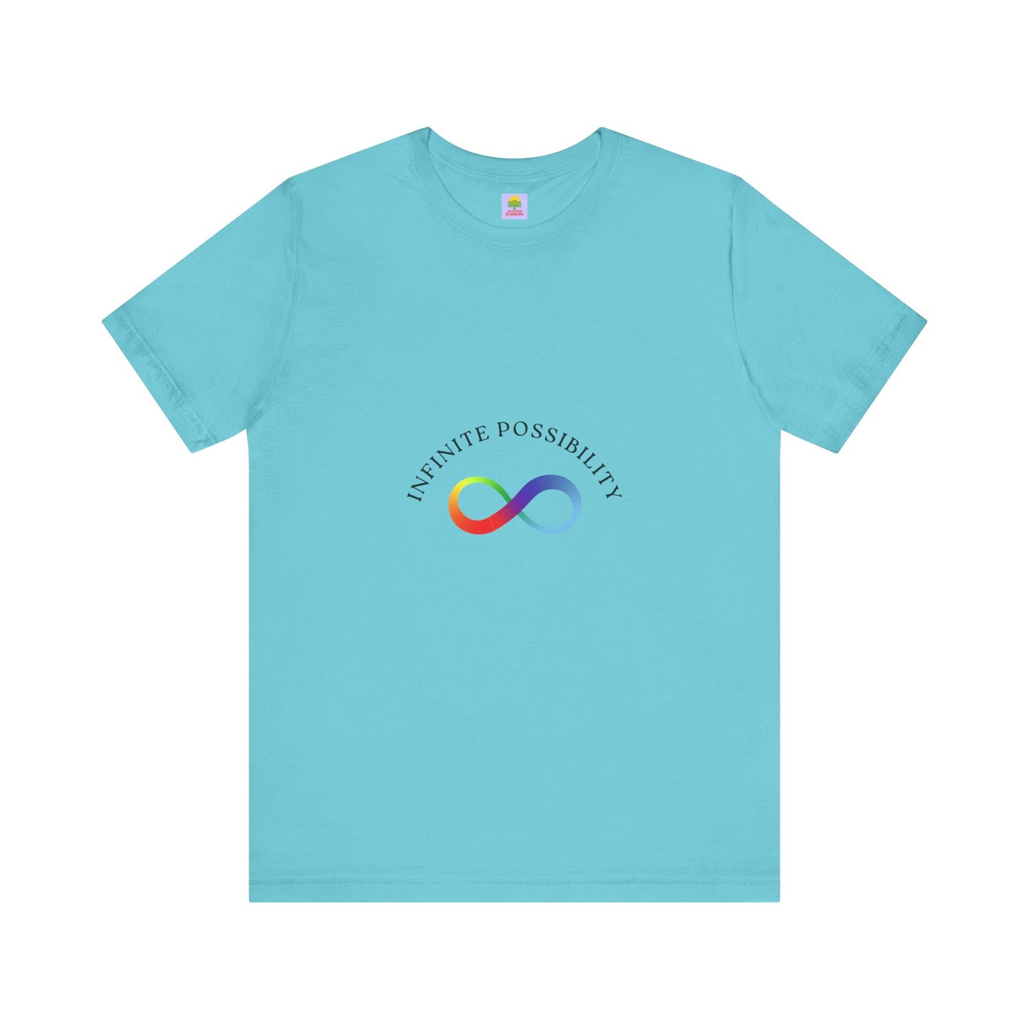Colorful Infinite Possibility Tee, LGBTQ Pride Shirt, Inspirational Gift, Gender-Neutral Top, Positive Affirmation T-Shirt