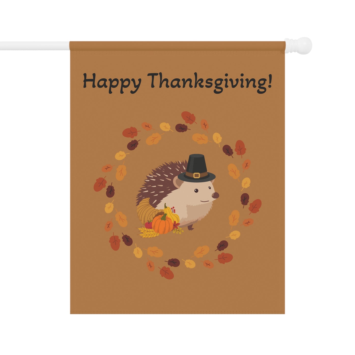 Thanksgiving Garden Banner, Fall Decor, Hedgehog Flag, Autumn Home Decoration, Outdoor Thanksgiving Sign