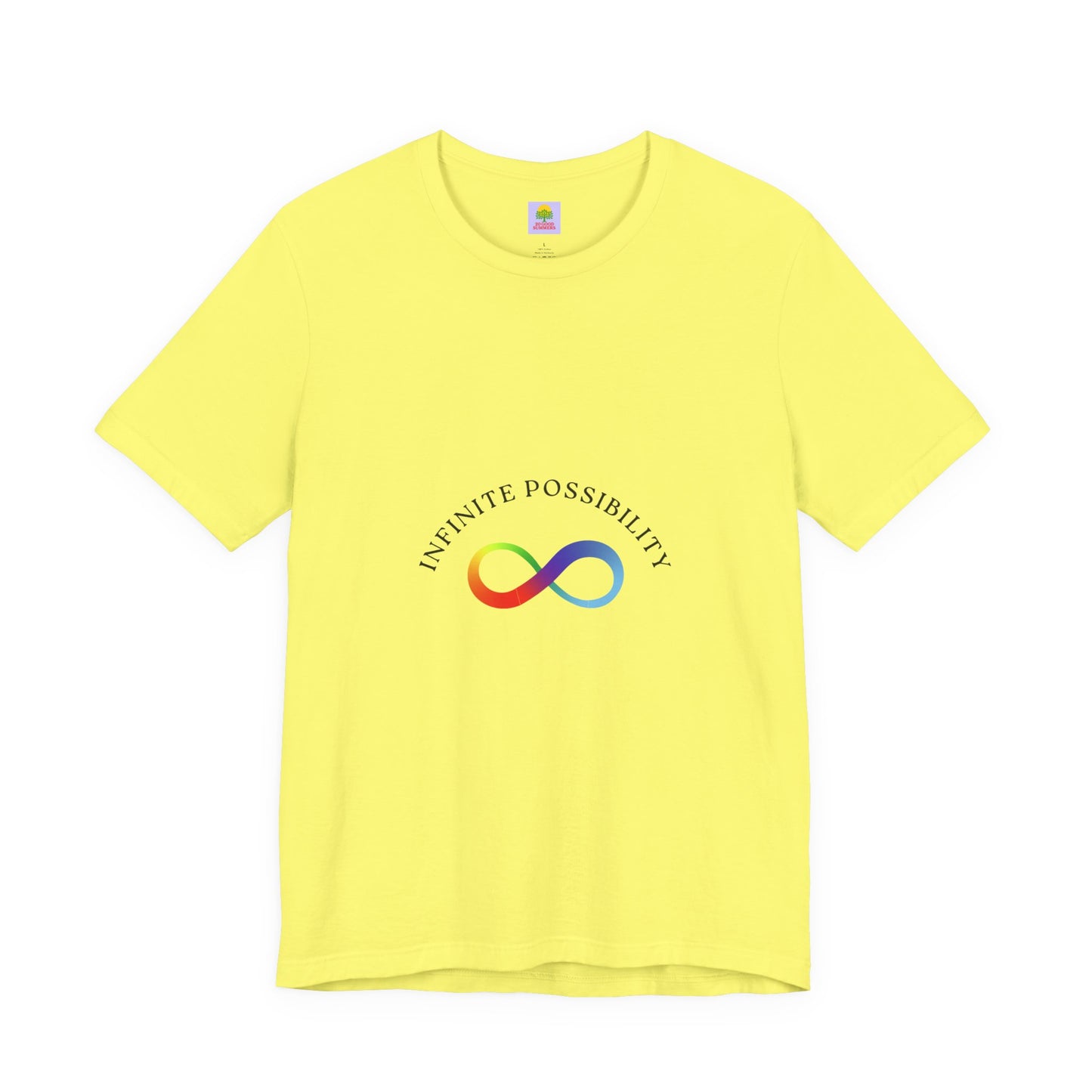 Colorful Infinite Possibility Tee, LGBTQ Pride Shirt, Inspirational Gift, Gender-Neutral Top, Positive Affirmation T-Shirt