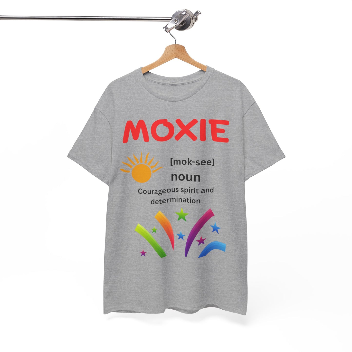 Moxie Definition Tee, Unisex Heavy Cotton T-Shirt, Inspirational Gift, Motivational Apparel, Casual Wear, Birthday & Encouragement Gift
