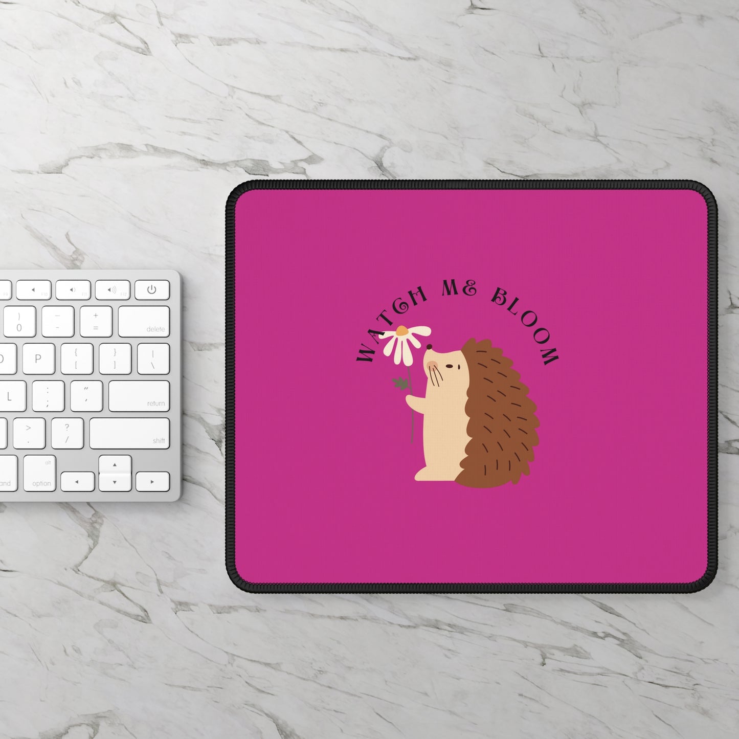 Hedgehog Gaming Mouse Pad - Cute Desk Accessory, Gamer Gift, Personalized Mouse Mat, Eco-Friendly Desk Decor, Computer Mouse Pad