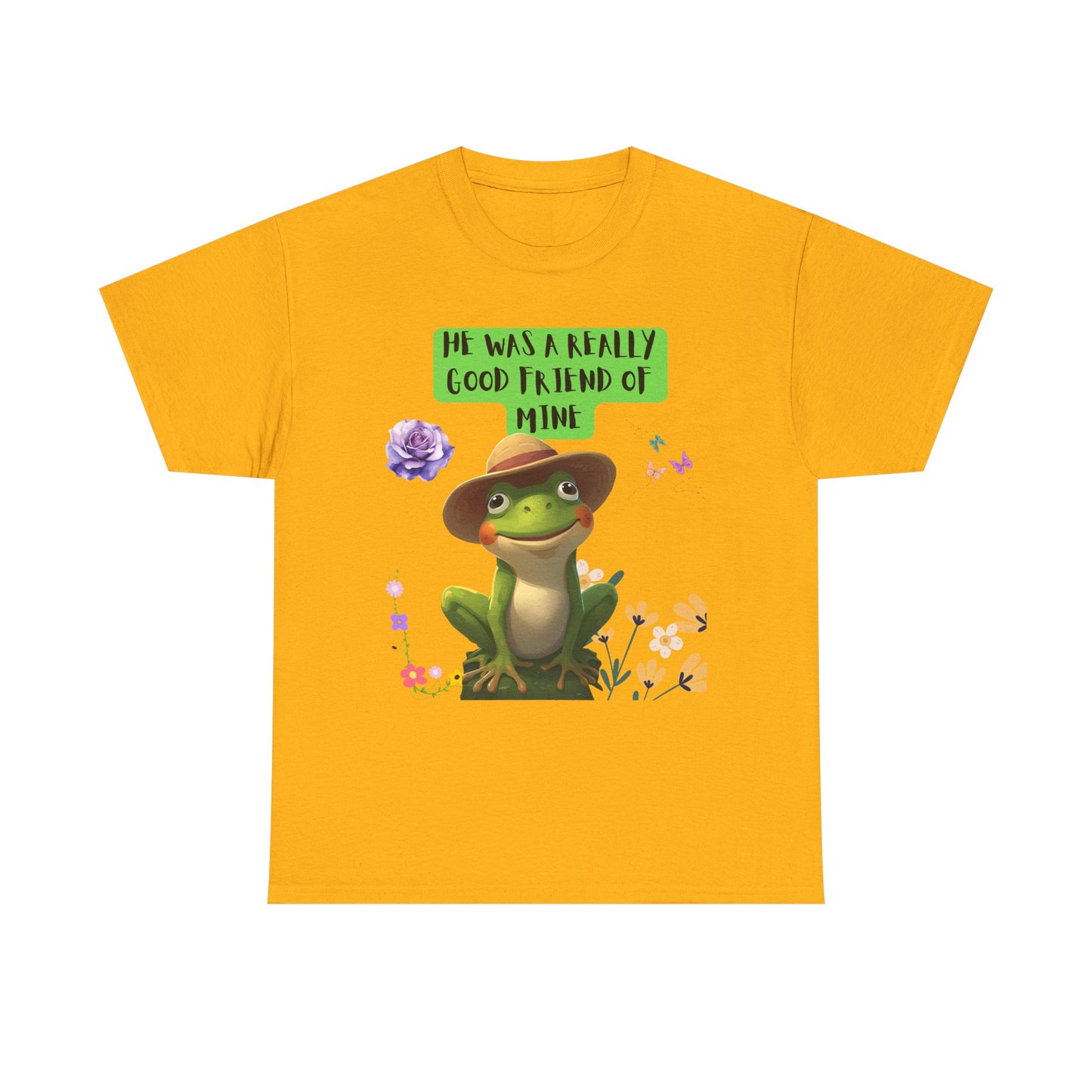 Jeremiah BullFrog Friendship Tee - He Was a Really Good Friend of Mine,  Unisex Casual Wear, Perfect Gift for Friends, Nature Lovers. Music Lovers
